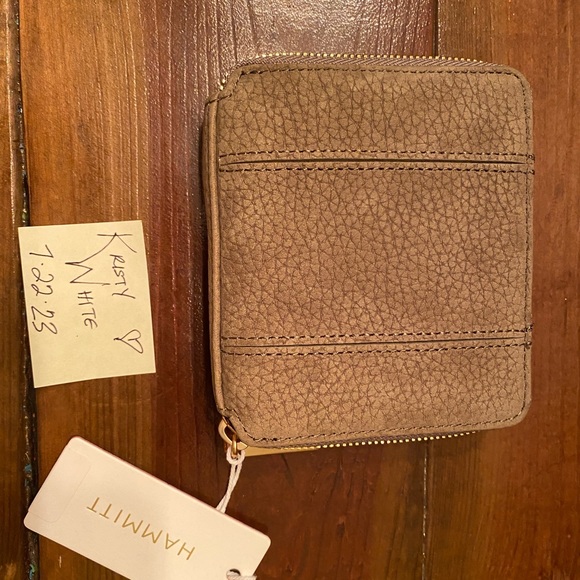 Hammitt Large Daniel and 5N wallet in Plume Moss Nubuck Leather SET!!! - Picture 5 of 7